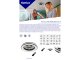 Plave LED mennyezeti ventilátor és LED lámpa, (7 lapát, 48W/CCT+RGB) távirányítóval
