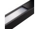 Yalte LED lineáris oldalfali lámpa (10 Watt), fekete, IP54, meleg fehér