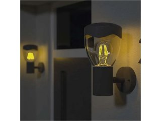 Arteo kültéri oldalfali lámpatest (E27) IP44, antracit