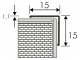 Alumínium sarokélvédő profil (15x15 mm) struktúrált fehér - 270 cm