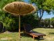 - Sunprotect trópusi stílusú napernyő (Ø175cm) árnyékoló napágy mellé strandon, szállodában