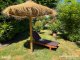 - Sunprotect trópusi stílusú napernyő (Ø175cm) árnyékoló napágy mellé strandon, szállodában