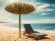 - Sunprotect trópusi stílusú napernyő (Ø175cm) árnyékoló napágy mellé strandon, szállodában