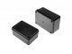 S-BOX sima falú kötődoboz csavaros fedéllel, (125x85x55 mm) IP65, fekete
