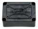 S-BOX sima falú kötődoboz csavaros fedéllel, (125x85x55 mm) IP65, fekete