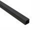 Fekete kábelcsatorna, 20x18 mm, műanyag, pattintható fedéllel - 2 m