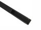 Fekete kábelcsatorna, 20x18 mm, műanyag, pattintható fedéllel - 2 m