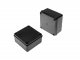 S-BOX sima falú kötődoboz csavaros fedéllel, (105x105x55 mm) IP65, fekete