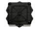 S-BOX membrános kötődoboz csavaros fedéllel, (105x105x55 mm) IP65, fekete