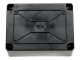 S-BOX sima falú kötődoboz csavaros fedéllel, (155x115x75 mm) IP65, fekete