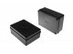 S-BOX sima falú kötődoboz csavaros fedéllel, (195x145x75 mm) IP65, fekete