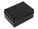 S-BOX sima falú kötődoboz csavaros fedéllel, (195x145x75 mm) IP65, fekete