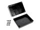 S-BOX sima falú kötődoboz csavaros fedéllel, (195x145x75 mm) IP65, fekete