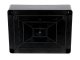 S-BOX sima falú kötődoboz csavaros fedéllel, (195x145x75 mm) IP65, fekete