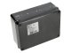 S-BOX sima falú kötődoboz csavaros fedéllel, (195x145x75 mm) IP65, fekete