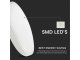 Távirányítós IP44 mennyezeti LED lámpatest, mozgásérzékelővel - kör (18W/1830lm) meleg fehér, fehér (295 mm) Samsung chip
