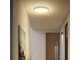 Távirányítós IP44 mennyezeti LED lámpatest, mozgásérzékelővel - kör (18W/1830lm) meleg fehér, fehér (295 mm) Samsung chip