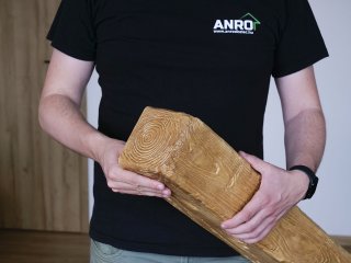 DecoWood Világos bükk-120 Rusztikus poliuretán gerenda (EQ 006-1) Kifutó!