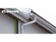 Ereszcsatorna rendszer, 130/100 mm, 6 méter, fehér, PVC