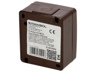 Csillárkapcsoló (105), falon kívüli (16A/230V) IP44, barna
