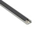 Type-D Ezüst- Alumínium U profil LED szalagos világításhoz 16x6 mm (Fekete PMMA búrával)