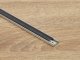 Type-D Ezüst- Alumínium U profil LED szalagos világításhoz 16x6 mm (Fekete PMMA búrával)