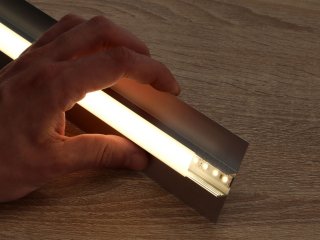 ALP-049 Ezüst - Gipszkartonba süllyeszthető alu profil LED szalaghoz (Opál búrával)