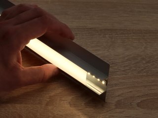 ALP-050 Ezüst - Gipszkartonba süllyeszthető alu profil LED szalaghoz (Opál búrával)