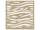 - Fali dekorpanel, hullám minta, 50x50 cm x 4 darab, 3 mm HDF - Sonoma tölgy