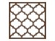 Mennyezeti kazettás dekorpanel, Marokkó, 595x595 mm, 3 mm HDF - Dió