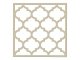 Mennyezeti kazettás dekorpanel, Marokkó, 595x595 mm, 3 mm HDF - Krém