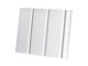 PVC ereszalj panel, fehér (30 cm x 3 méter) - sima, zárt