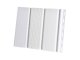 PVC ereszalj panel, fehér (30 cm x 3 méter) - perforált