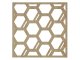 Mennyezeti kazettás dekorpanel, hexagonok, 595x595 mm, 3 mm HDF - Sonoma tölgy