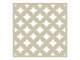 Mennyezeti kazettás dekorpanel, csillogás, 595x595 mm, 3 mm HDF - Krém