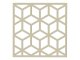 Mennyezeti kazettás dekorpanel, kockák, 595x595 mm, 3 mm HDF - Krém