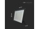 SMD LED reflektor, fekete ház (100W/8150lm) - hideg fehér