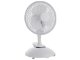 Asztali ventilátor fehér színben (29 cm - 17W), csíptethetős