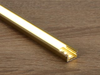 Type-B Arany - Alumínium süllyeszthető U profil LED szalaghoz (Félig átlátszó búrával)