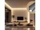 Recessed-7  gipszkartonba süllyeszthető alu profil, ezüst - LP307N