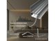 Recessed-7  gipszkartonba süllyeszthető alu profil, ezüst - LP307N