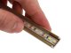 Type-D Arany - Alumínium U profil LED szalagos világításhoz 16x6 mm (Átlátszó búrával)