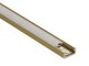 Type-D Arany - Alumínium U profil LED szalagos világításhoz 16x6 mm (Félig átlátszó búrával)