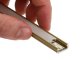 Type-D Arany - Alumínium U profil LED szalagos világításhoz 16x6 mm (Félig átlátszó búrával)