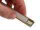 Type-D Arany - Alumínium U profil LED szalagos világításhoz 16x6 mm (Félig átlátszó búrával)
