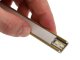 Type-D Arany - Alumínium U profil LED szalagos világításhoz 16x6 mm (Opál búrával)