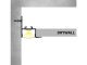 Recessed-7 NEW gipszkartonba süllyeszthető alu profil, fehér - LP307NW