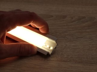 ALP-054 Fehér - Alumínium U profil LED szalaghoz, süllyeszthető (Opál búrával)