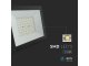 SMD LED reflektor, fekete ház (50W/4000lm) - hideg fehér
