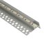 ALP-057 - TILE-EDGE Ezüst - Lépcsővilágító profil LED szalaghoz (Átlátszó búrával)